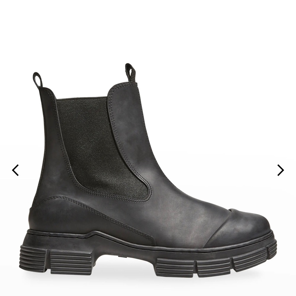 Ganni recycle rubber Chelsea boots 41